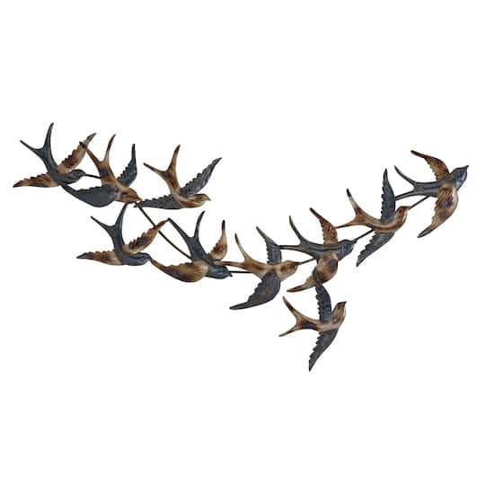 Black Iron Coastal Wall Decor, 27" x 52" x 3"